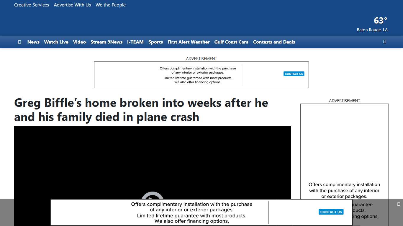 Greg Biffle’s home broken into weeks after he and his family died in plane crash